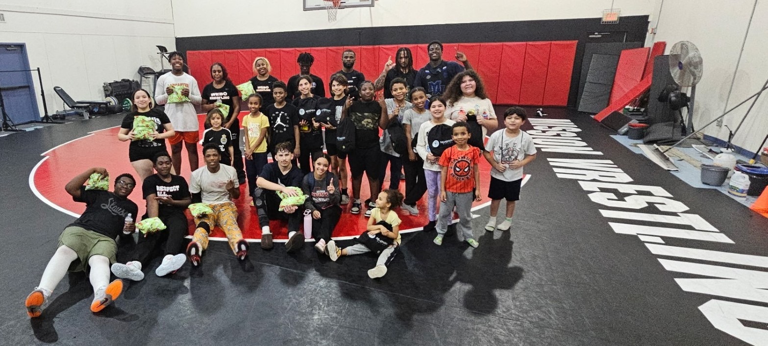 Wrestling Team Posing
